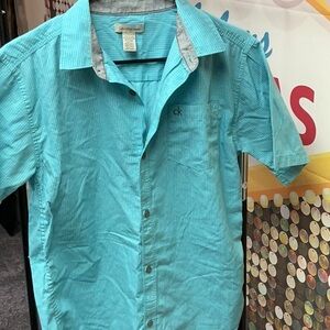 Calvin Klein Blue Casual Button Down Shirt